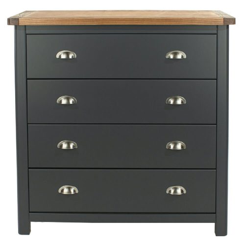Dark Grey 4 Drawer Chest [Dunkeld]