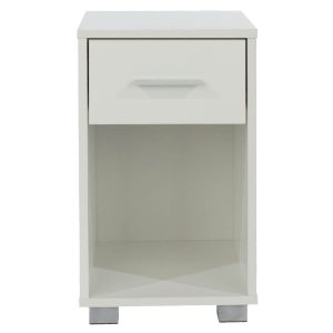 Dark Grey Small Bedside Cabinet 2 Drawers [Dunkeld]