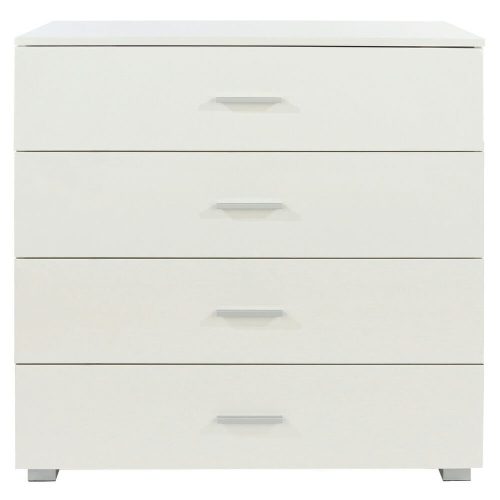 Gloss White 4 Drawer Chest [Lido]