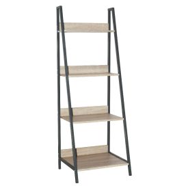Oak & Grey Ladder Bookcase [Loft]