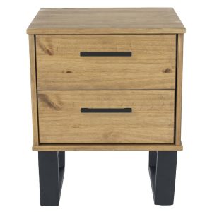 Oak Effect 1 Drawer Bedside Cabinet [Henley]