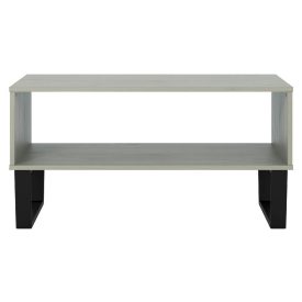 Grey & Black Coffee Table with Open Shelf [Texas]