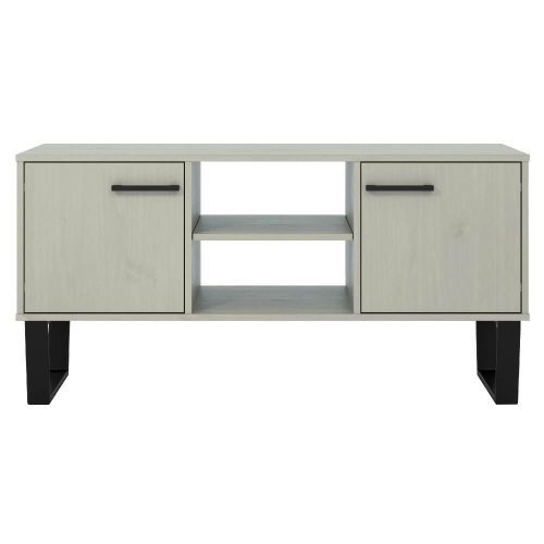 Grey & Black 2 Door TV Unit [Texas]