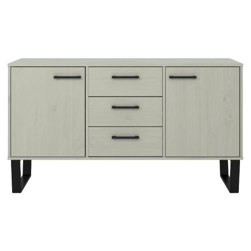 Grey Medium Sideboard, 2 Doors, 3 Drawers [Texas]