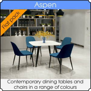 Category overview for the Aspen furniture range by Core Products.
