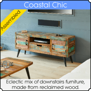 Header image for the Coastal Chic range of furniture.