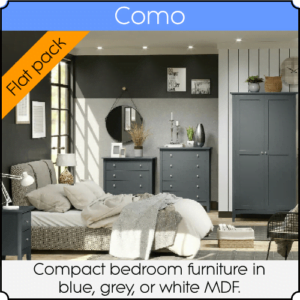 Cover image for the Como range of blue, grey, or white furniture.