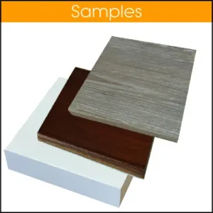 3 samples of different types of wood.