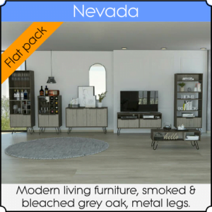 An image showing some of the range of furniture available in the Nevada collection.