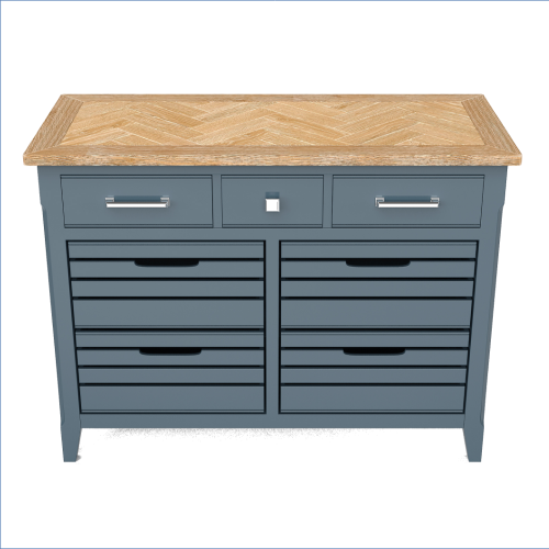 Blue & Oak Sideboard or Servery [Signature Blue]