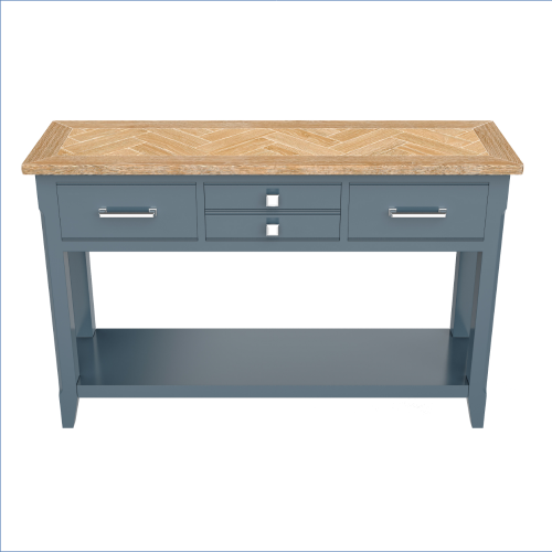 Blue & Oak Console Table [Signature Blue]