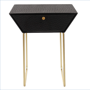 Gloss White 2 Drawer Bedside Cabinet [Lido]
