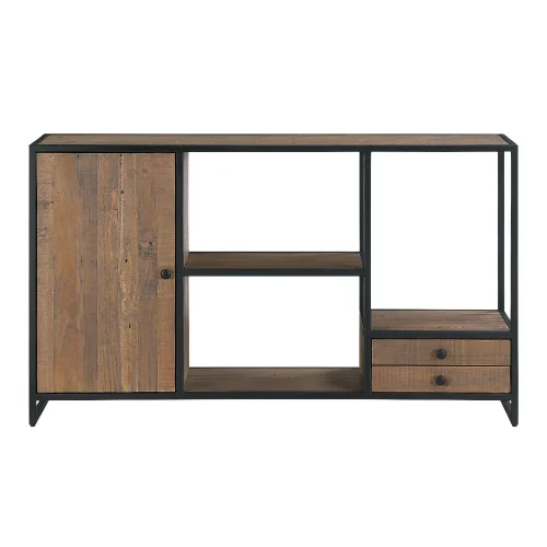 Reclaimed Partly Open Large Console Table [Ooki]