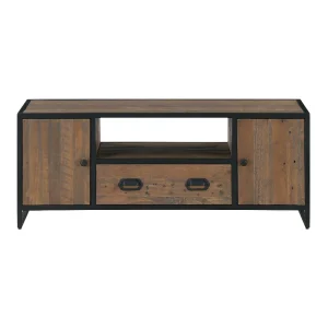 Reclaimed Lamp Table with Drawer [Splash of White]