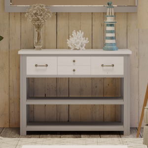Blue & Oak Console Table [Signature Blue]