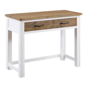 Reclaimed Lamp Table with Drawer [Splash of White]