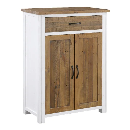 Reclaimed Shoe Cupboard With Drawer [Splash of White]