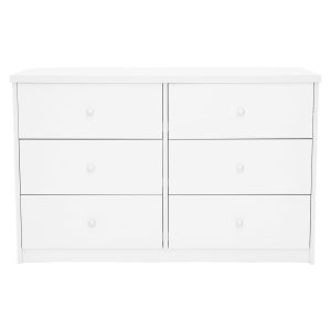Gloss White Low 4 Drawer Chest [Lido]