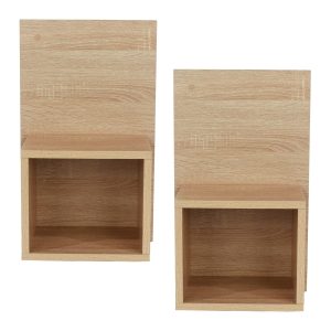 Oak Effect 1 Drawer Bedside Cabinet [Henley]