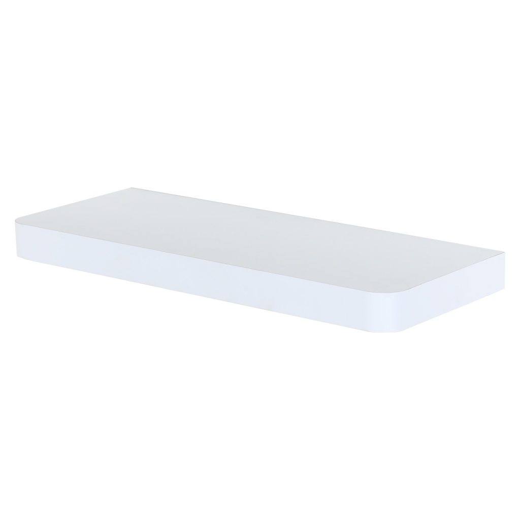 Matt White 50cm Floating Shelf Kit [Arran]