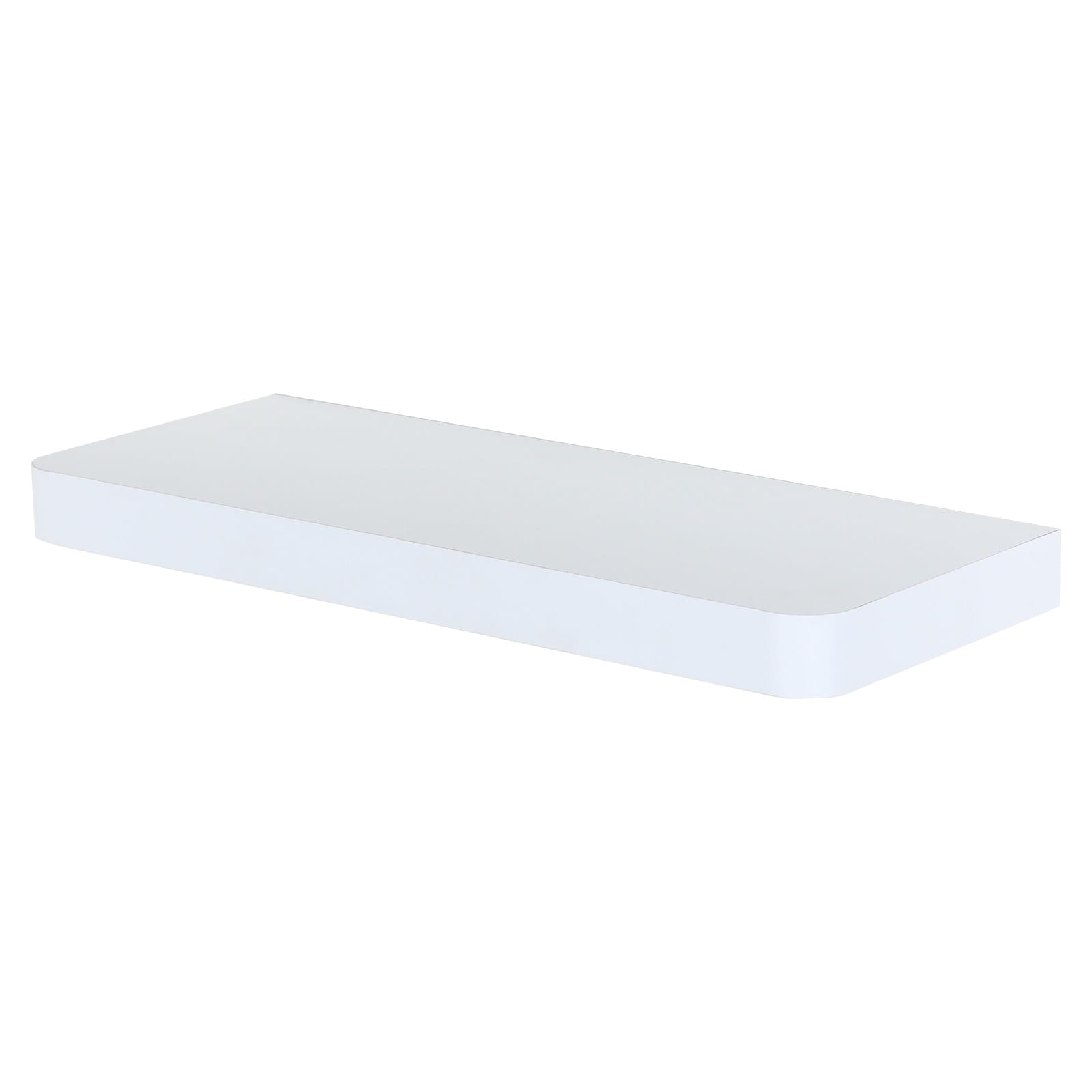 Matt White 50cm Floating Shelf Kit [Arran]
