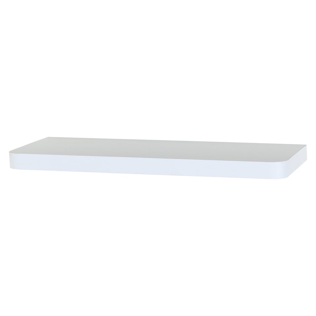 Matt White 80cm Floating Shelf Kit [Arran]
