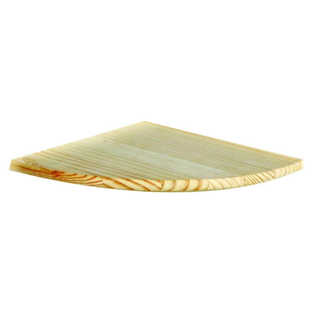 Natural Pine 38cm Corner Shelf Kit [Shelco]