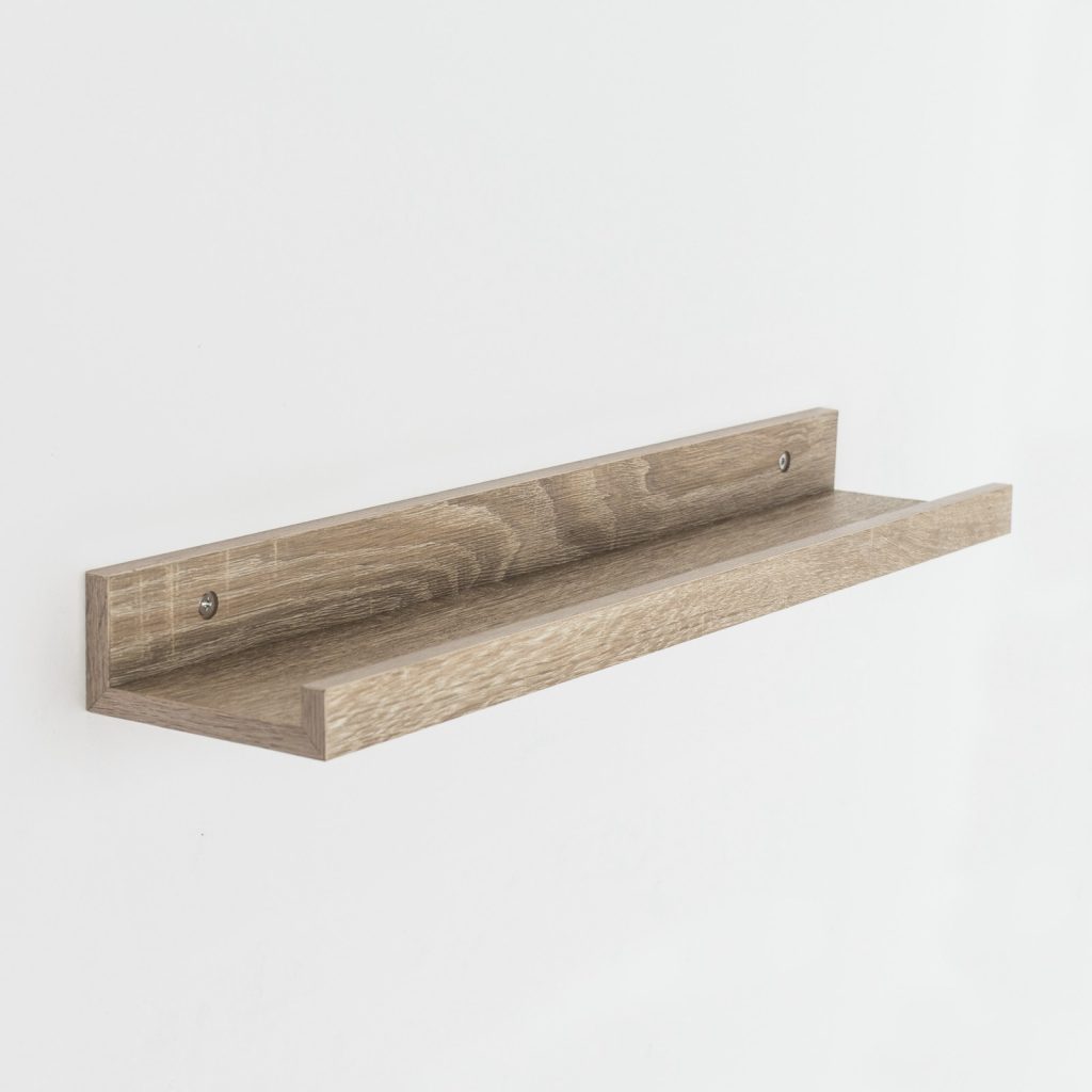 Oak Effect 48cm Floating Book Shelf [Dura]