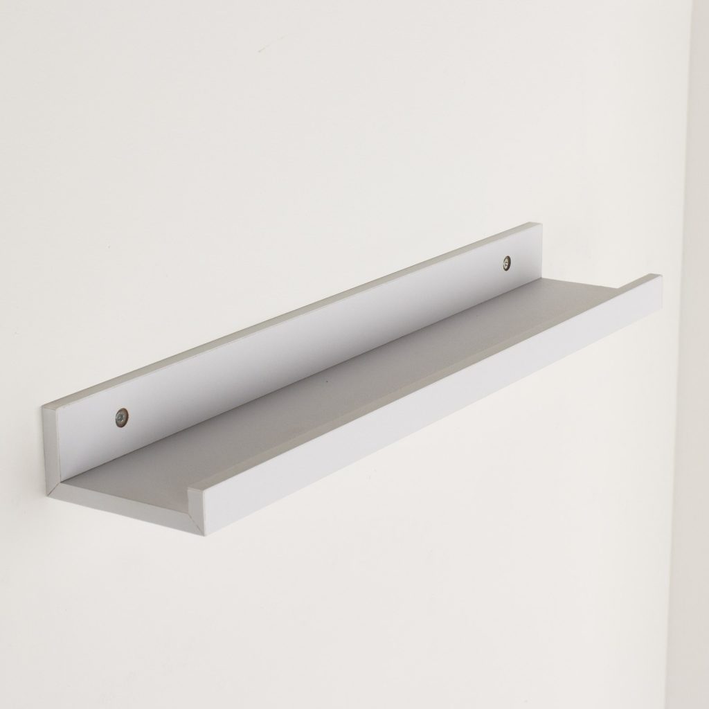 Matt White 48cm Floating Book Shelf [Dura]