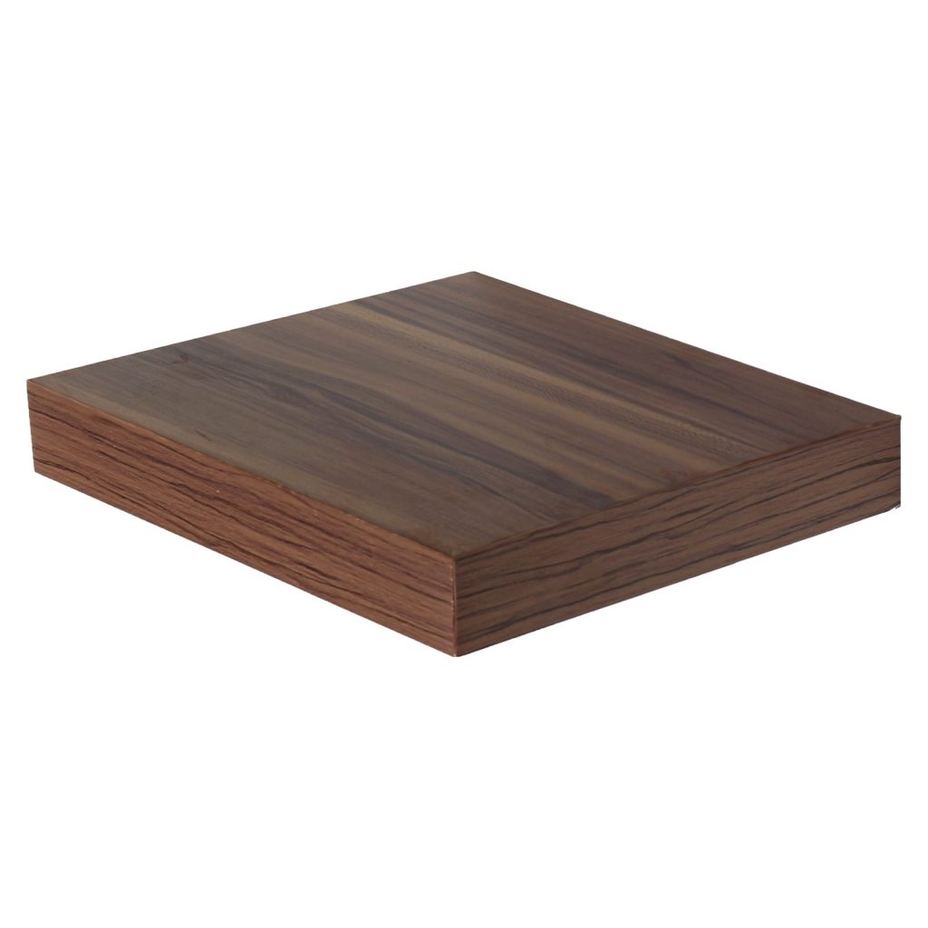 Walnut 24cm Floating Box Shelf Kit [Hudson]