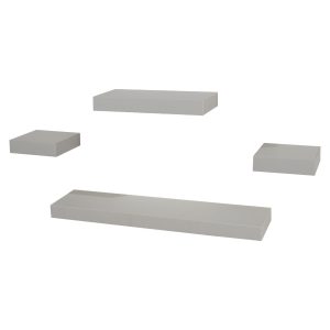 Grey Washed Ladder Shelf Unit [Corona Grey]