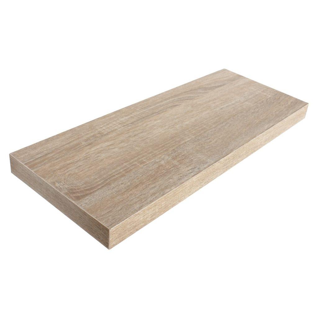 Oak 60cm Floating Box Shelf Kit [Hudson]