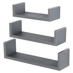Matt Grey 80cm Narrow Floating Shelf [Trent]