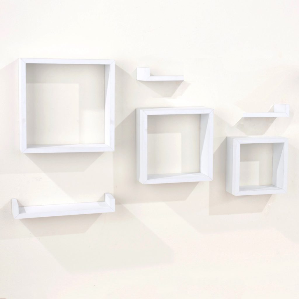 Matt White 6 Piece Floating Shelf Kit [Hudson]