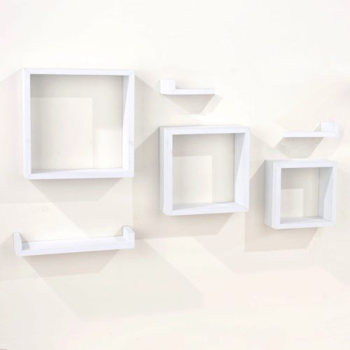 Matt White 6 Piece Floating Shelf Kit [Hudson]