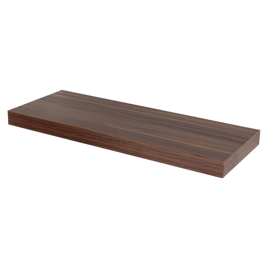 Walnut 90cm Floating Box Shelf Kit [Hudson]