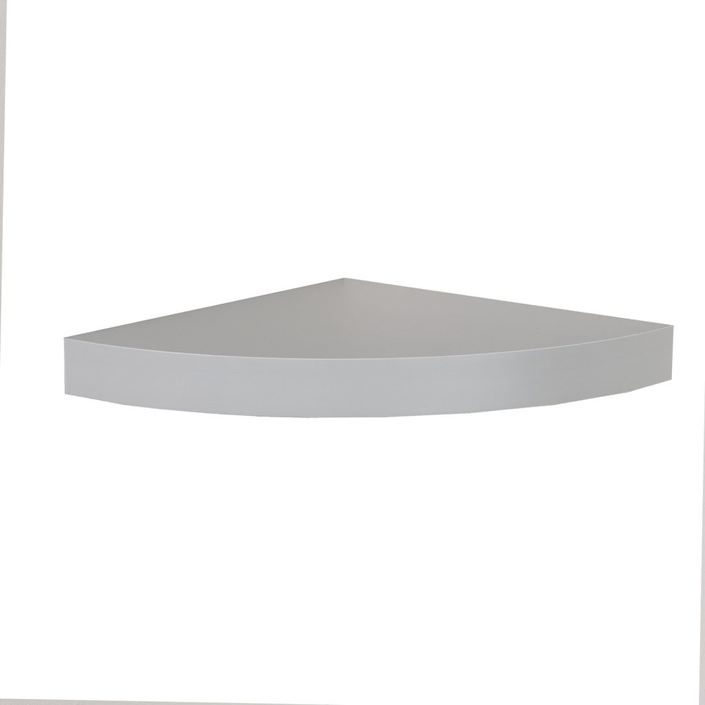 Light Grey 29.5cm Floating Corner Shelf Kit [Hudson]