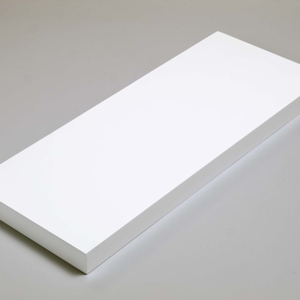 Gloss White 90cm Floating Box Shelf Kit [Hudson]
