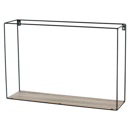 Black Rectangular Wire Display Wall Shelf [Loft]
